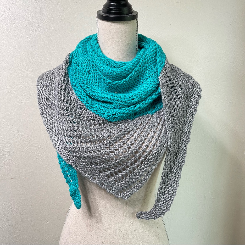 Triangular Knitted Scarf
